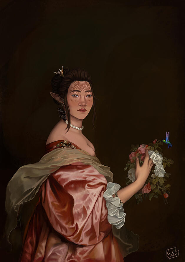 Fan Art of Bellara Lutare from Dragon Age: The Veilguard.