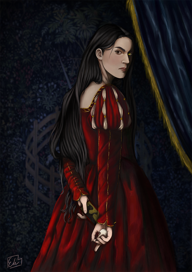 Elspeth Spindle from One Dark Window Fan Art of Elspeth Spindle from One Dark Window by Rachel Gillig.