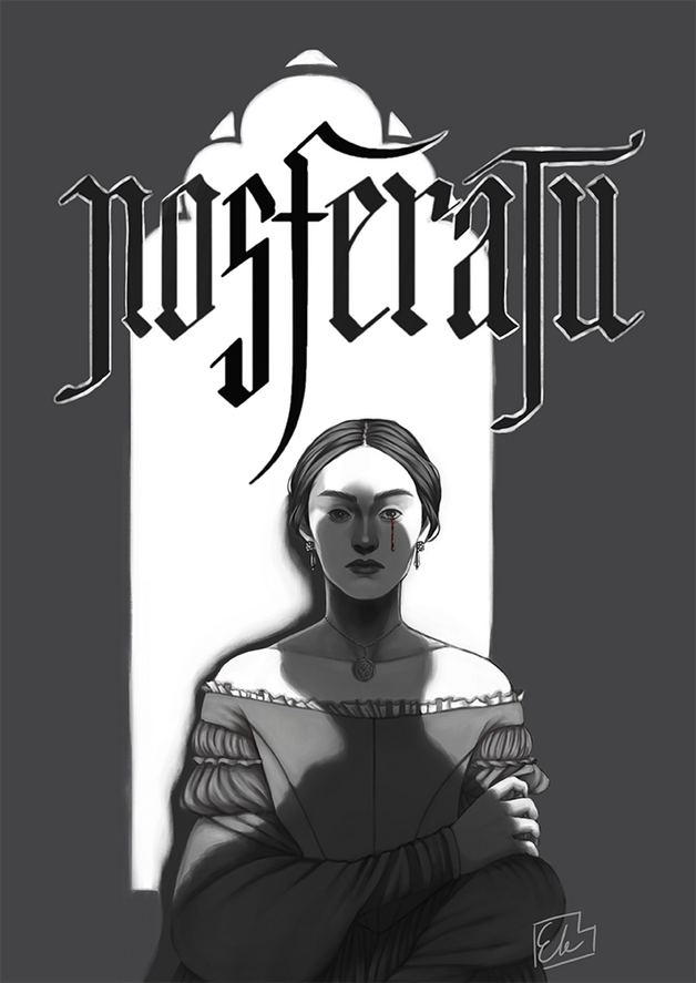 Fan Art of Hellen Hutter from Robert Eggers' Nosferatu.