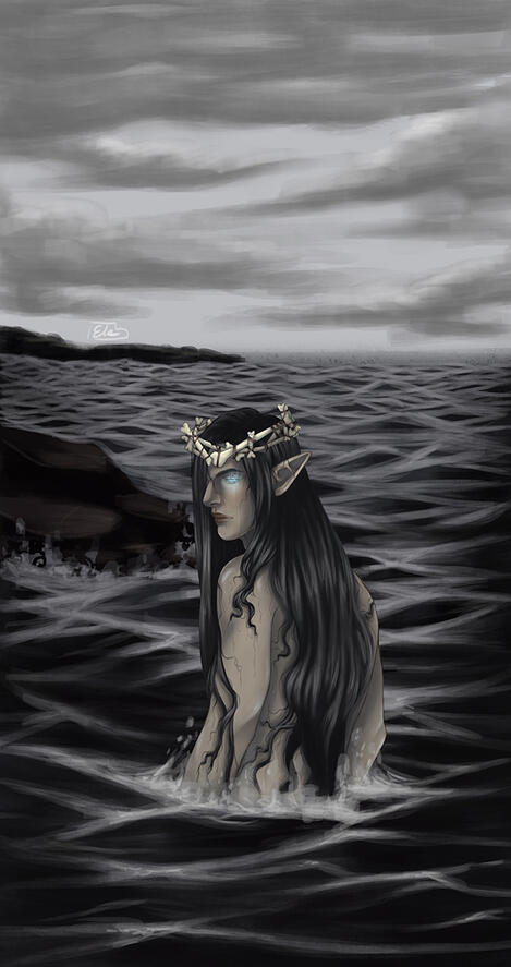 The Fairy King Fan Art from A Study in Drowning by Ava Reid.